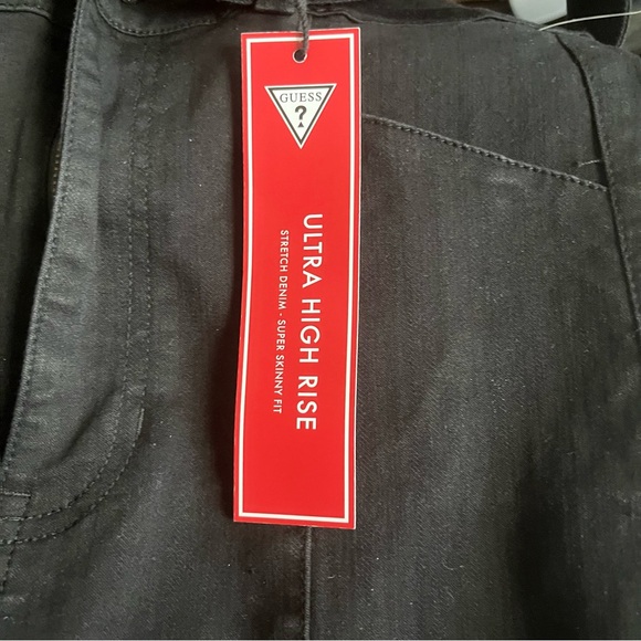 GUESS ULTRA HIGH RISE STRETCH DENIM - SUPER SKINNY Sz. 12/31 - Picture 10 of 15